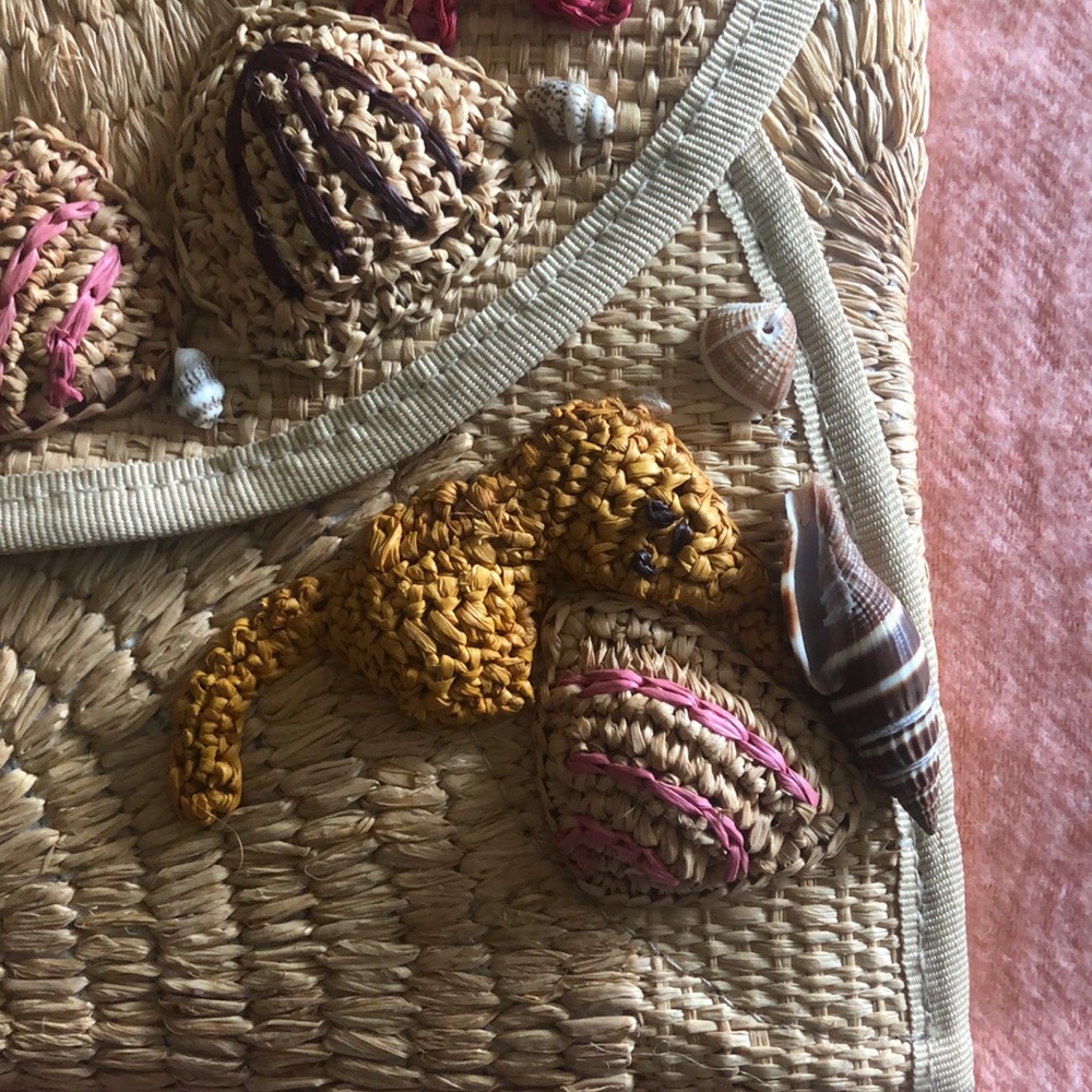Boho Rattan clutch - Picture 3 of 8